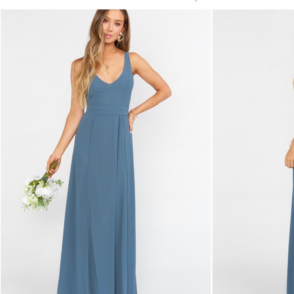 NWT Show Me Your MuMu Jenni maxi slate blue size L